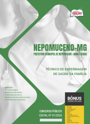 Apostila Prefeitura de Nepomuceno - MG  - Técnico de Enfermagem de Saúde da Família