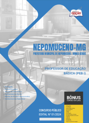 Apostila Prefeitura de Nepomuceno - MG  - Professor de Educação Básica (PEB I)