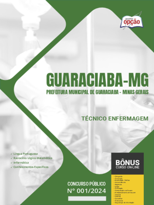 Apostila Prefeitura de Guaraciaba - MG em PDF - Técnico de Enfermagem 2024