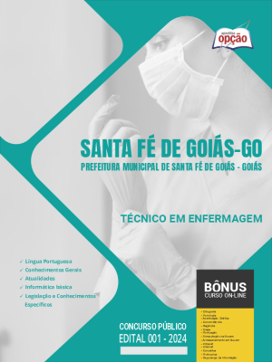 Apostila Prefeitura de Santa Fé de Goiás - GO 2024 - Técnico em Enfermagem