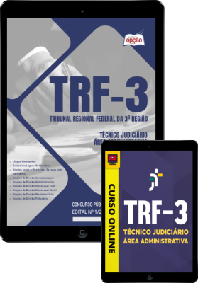 Combo Digital TRF 3 - Técnico Judiciário - Área Administrativa (Apostila + curso)