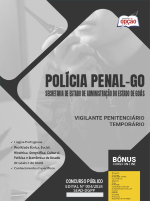 Apostila Polícia Penal GO em PDF - Vigilante Penitenciário Temporário 