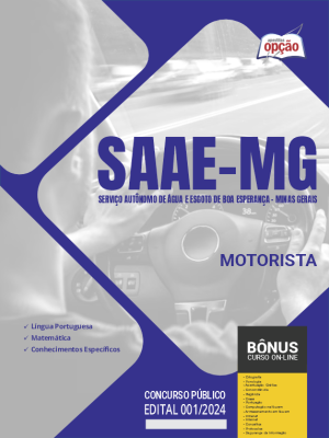 Apostila SAAE Boa Esperança - MG 2024 - Motorista