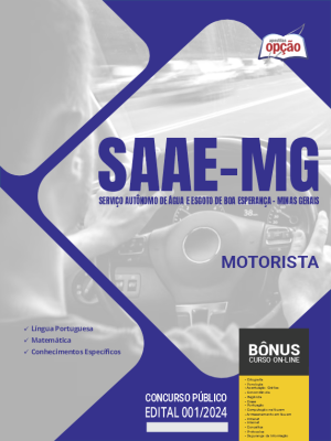 Apostila SAAE Boa Esperança - MG em PDF - Motorista 