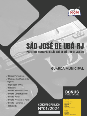 Apostila Prefeitura de São José de Ubá - RJ em PDF - Guarda Municipal 2024