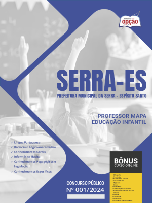 Apostila Prefeitura de Serra - ES em PDF  - Professor MAPA - Educação Infantil