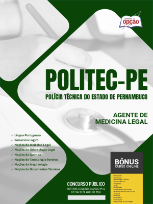 Apostila POLITEC-PE em PDF - Agente de Medicina Legal 