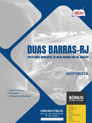Apostila Prefeitura de Duas Barras - RJ em PDF - Motorista 
