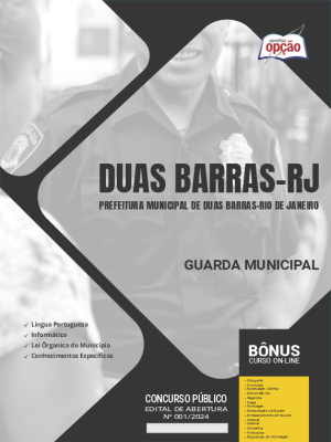 Apostila Prefeitura de Duas Barras - RJ 2024 - Guarda Municipal
