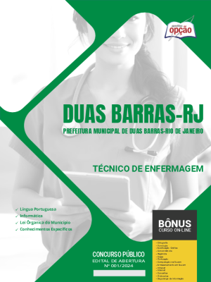 Apostila Prefeitura de Duas Barras - RJ 2024 - Técnico de Enfermagem