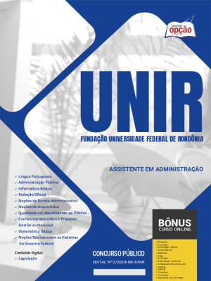 Apostila UNIR em PDF - Assistente em Administração 
