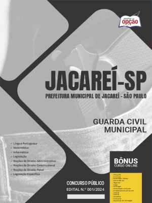 Apostila Prefeitura de Jacareí - SP em PDF - Guarda Civil Municipal 
