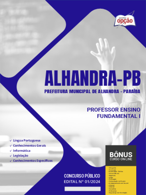 Apostila Prefeitura de Alhandra - PB em PDF - Professor Ensino Fundamental I 
