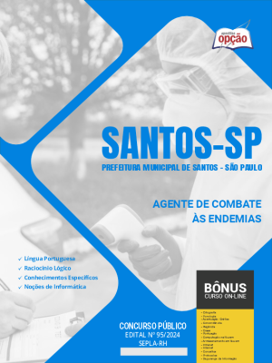 Apostila Prefeitura de Santos - SP em PDF - Agente de Combate às Endemias 