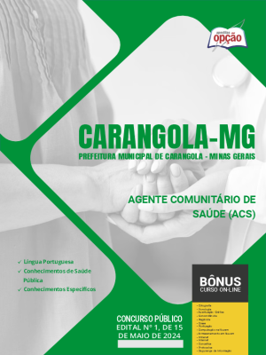 Apostila Prefeitura de Carangola - MG em PDF - Agente Comunitário de Saúde (ACS) 