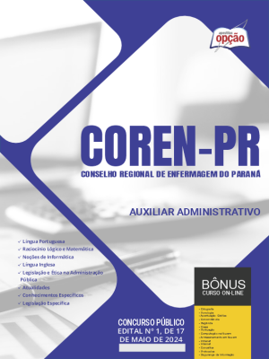 Apostila COREN-PR em PDF - Auxiliar Administrativo 