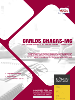 Apostila Prefeitura de Carlos Chagas - MG  - Ensino Médio