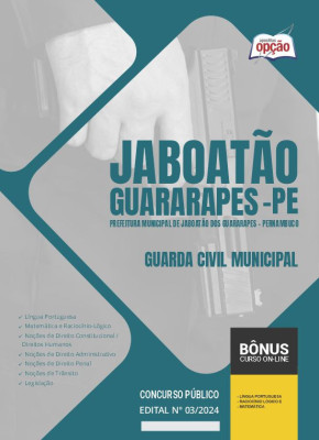 Apostila Prefeitura de Jaboatão dos Guararapes - PE em PDF - Guarda Civil Municipal 