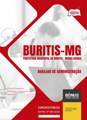 Apostila Prefeitura de Buritis - MG em PDF - Auxiliar de Administração 