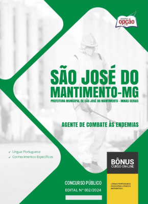 Apostila Prefeitura de São José do Mantimento - MG em PDF - Agente de Combate às Endemias 