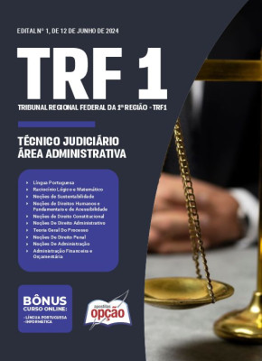 Apostila TRF1 em PDF - Técnico Judiciário - Área Administrativa 