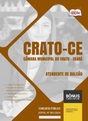 Apostila Câmara do Crato - CE em PDF - Atendente de Balcão 