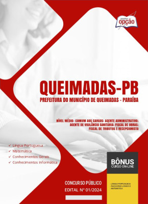 Apostila Prefeitura de Queimadas - PB em PDF - Nível Médio 