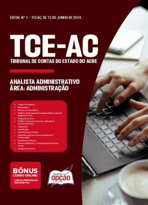 Apostila TCE-AC em PDF - Analista Administrativo – Área: Administração (Cargo 1) 