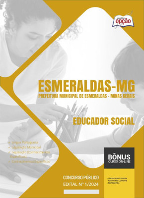 Apostila Prefeitura de Esmeraldas - MG em PDF - Educador Social 