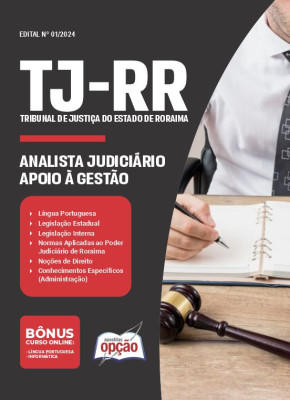 Apostila TJ-RR em PDF - Analista Judiciário - Apoio à Gestão 