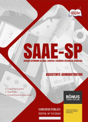 Apostila SAAE Aparecida em PDF - Assistente Administrativo 