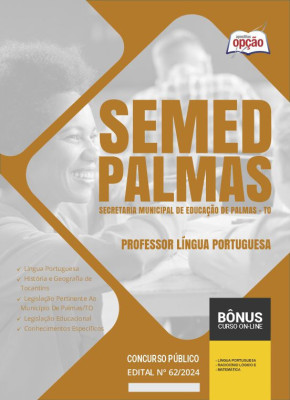 Apostila SEMED Palmas - TO em PDF - Professor Língua Portuguesa 