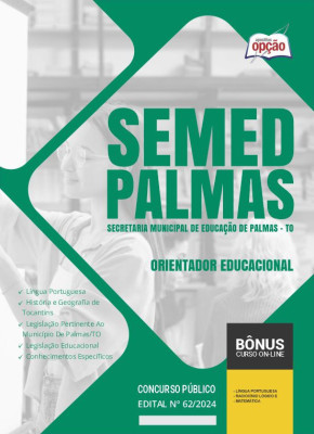 Apostila SEMED Palmas - TO em PDF - Orientador Educacional 