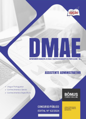 Apostila DMAE Porto Alegre - RS em PDF - Assistente Administrativo 