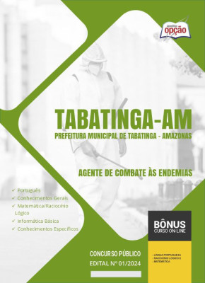 Apostila Prefeitura de Tabatinga - AM em PDF - Agente de Combate às Endemias 