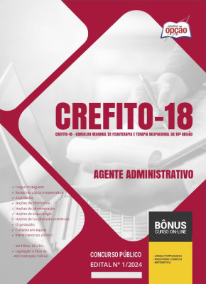 Apostila CREFITO-18 em PDF - Agente Administrativo 