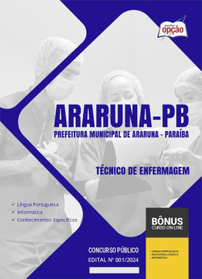 Apostila Prefeitura de Araruna - PB em PDF - Técnico de Enfermagem 