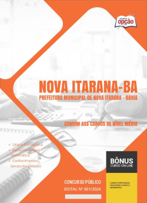 Apostila Prefeitura de Nova Itarana - BA em PDF - Comum aos Cargos de Nível Médio 