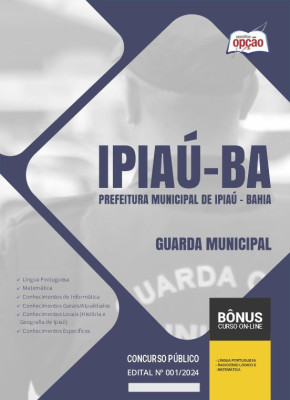 Apostila Prefeitura de Ipiaú - BA em PDF - Guarda Municipal 