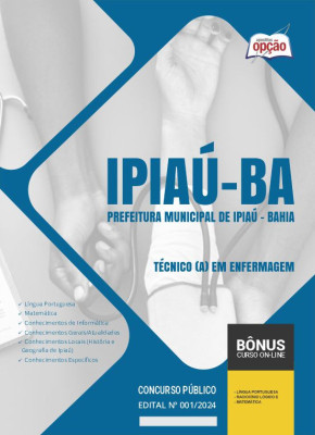 Apostila Prefeitura de Ipiaú - BA em PDF - Técnico(a) em Enfermagem 