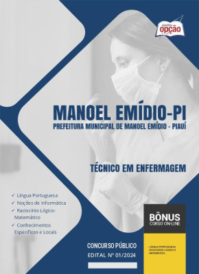Apostila Prefeitura de Manoel Emídio - PI em PDF - Técnico em Enfermagem 