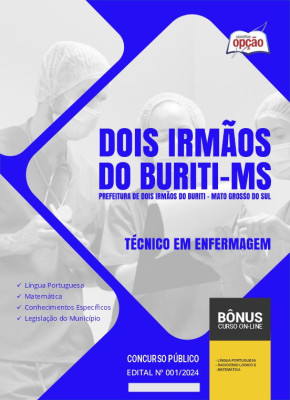 Apostila Prefeitura de Dois Irmãos do Buriti - MS em PDF - Técnico em Enfermagem 