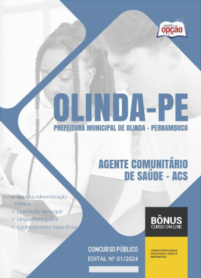 Apostila Prefeitura de Olinda - PE em PDF - Agente Comunitário de Saúde - ACS 