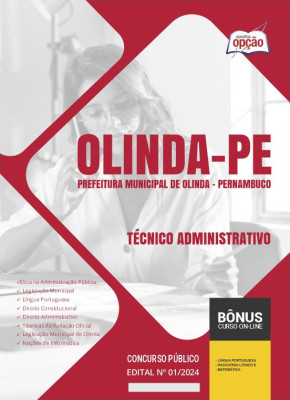 Apostila Prefeitura de Olinda - PE em PDF - Técnico Administrativo 