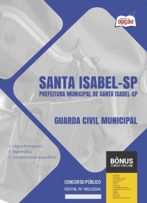 Apostila Prefeitura de Santa Isabel - SP em PDF - Guarda Civil Municipal 