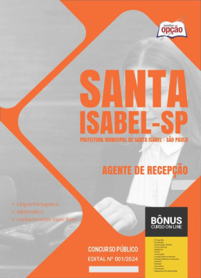Apostila Prefeitura de Santa Isabel - SP em PDF - Agente de Recepção 