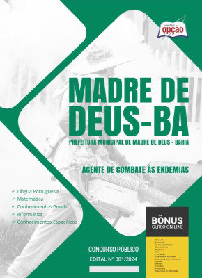 Apostila Prefeitura de Madre de Deus - BA em PDF - Agente de Combate às Endemias 