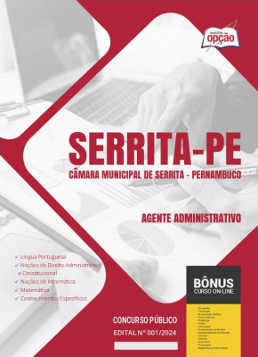 Apostila Câmara de Serrita - PE em PDF - Agente Administrativo 