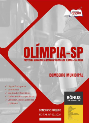 Apostila Prefeitura de Olímpia - SP em PDF - Bombeiro Municipal 