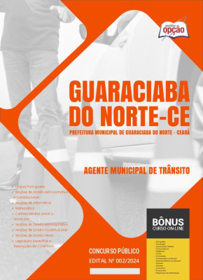 Apostila Prefeitura de Guaraciaba do Norte - CE em PDF - Agente Municipal de Trânsito 